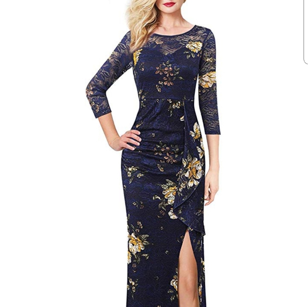 Floor length formal dress